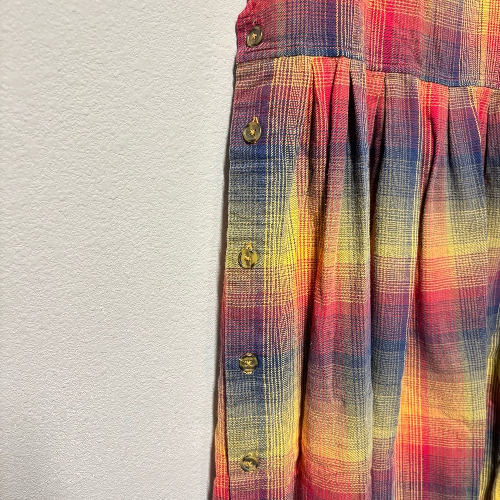 American Eagle Outfitters Multicolor Plaid Sleeveless Dress - Picture 6 of 8